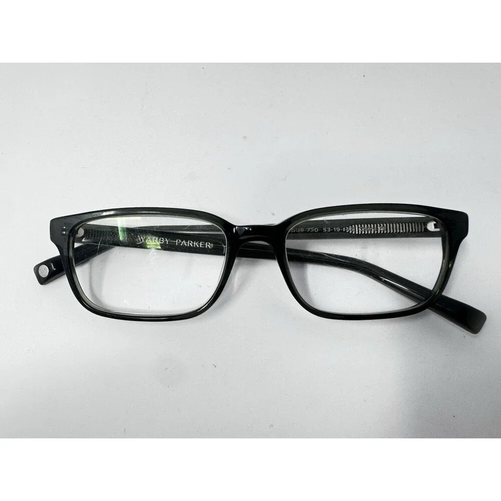 Warby Parker Seymour 720 Gray Green Rectangular Eyeglass Frames 53-19-145